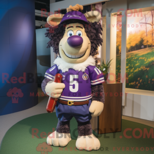 Costume de mascotte Purple...