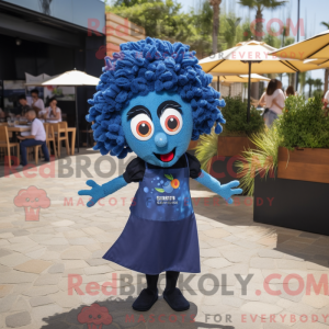 Personaggio mascotte blu...