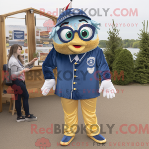 Postava maskota Navy Fish...