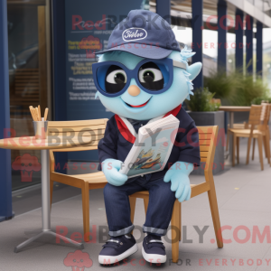 Postava maskota Navy Fish...