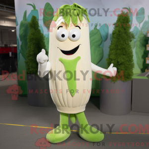 Krem Selleri Maskot drakt...