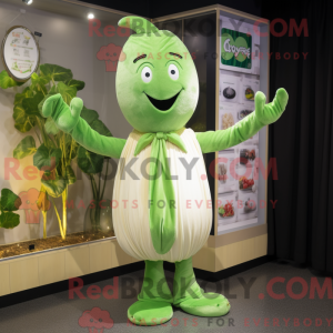 Krem selleri maskot drakt...