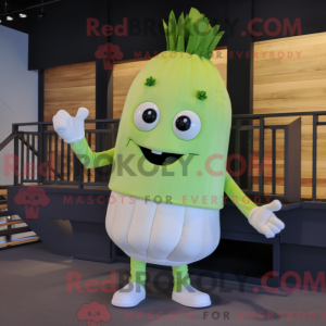 Krem selleri maskot drakt...