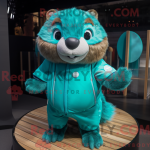 Postava maskota Teal Marmot...