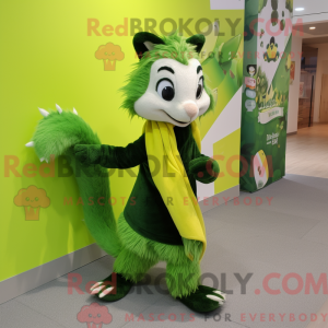 Postava maskota Lime Green...