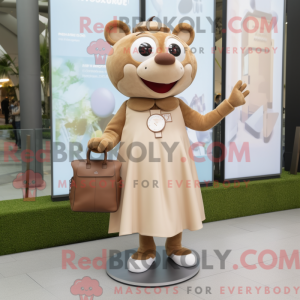 Tan Wrist Watch maskot...