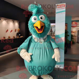 Blågrønn kylling Máscara de...