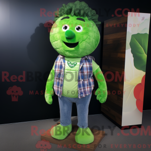 Postava maskota Lime Green...