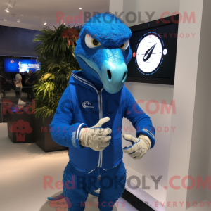 Figura de máscara azul de...