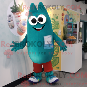 Teal Shakshuka mascot...