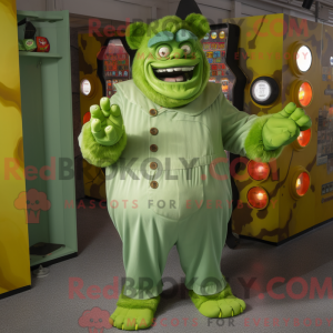 Green Frankenstein mascot...