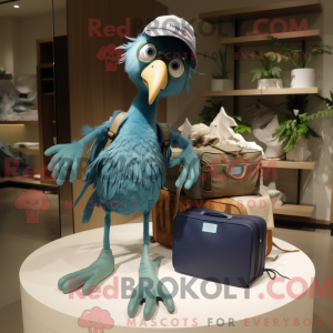 Cyan Archaeopteryx máscara...