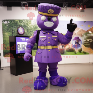 Paars mascottekostuum van...