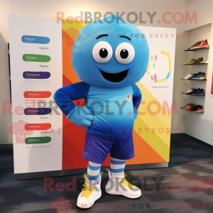 Blue Rainbow maskot...