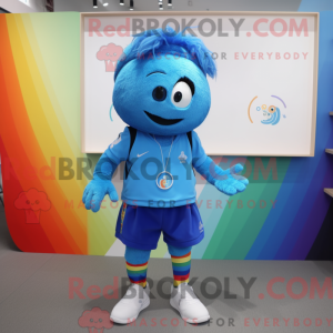 Blue Rainbow maskot...