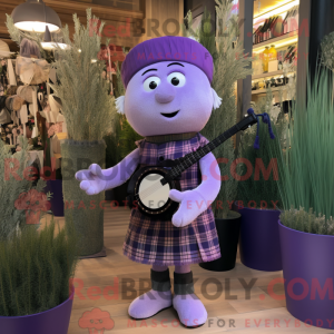 Lavender Bagpipe mascot...