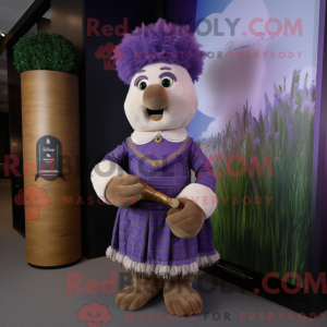 Lavendel sækkepibe maskot...