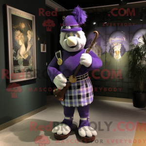 Lavendel sækkepibe maskot...