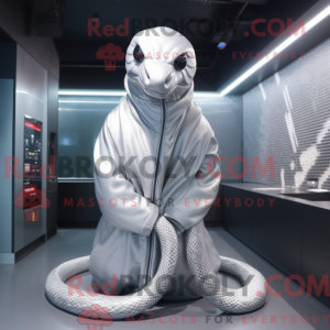 Sølv Python maskot kostume...