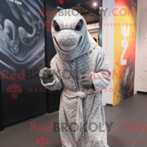 Sølv Python maskot kostume...