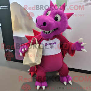 Máscara Magenta Stegosaurus...