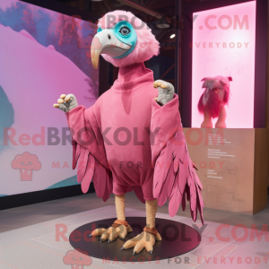 Roze gier mascottekostuum...