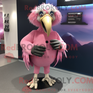 Pink Vulture mascot costume...