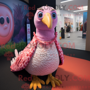 Pink Guinea Fowl mascot...