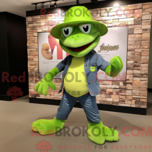 Limegrønn Figura de máscara...