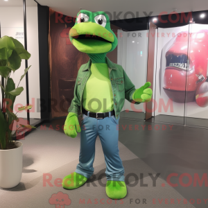 Limegrønn...