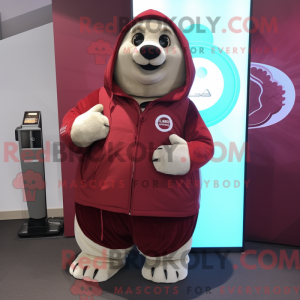 Maroon Seal mascottekostuum...