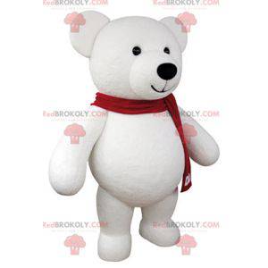 Giant white teddy bear mascot - Redbrokoly.com