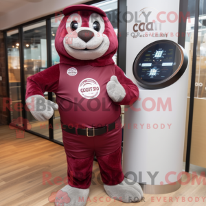 Maroon Seal mascottekostuum...