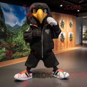 Black Haast S Eagle mascot...