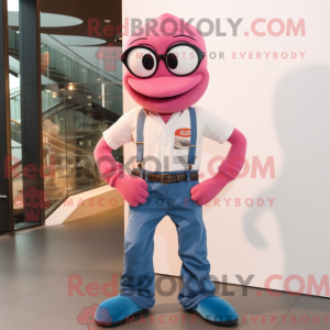 Rosa slangemaskotkostyme...