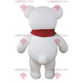 Reusachtige witte teddybeer mascotte - Redbrokoly.com