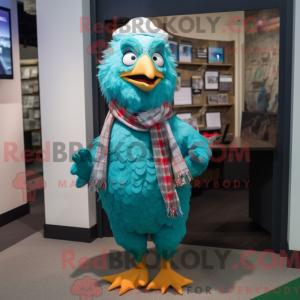 Turkis kylling maskot...