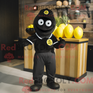 Black Lemon mascottekostuum...