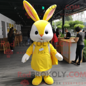 Lemon Yellow Rabbit mascot...