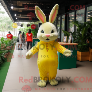 Lemon Yellow Rabbit mascot...
