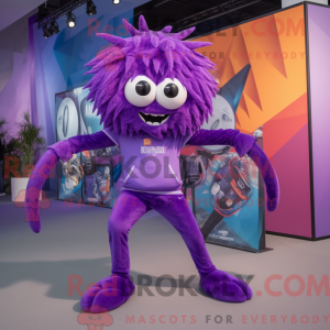 Purple Spider mascot...