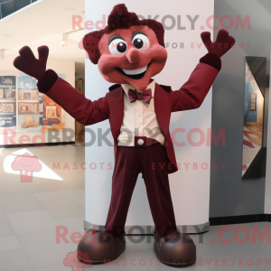 Maroon Contortionist maskot...