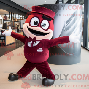 Maroon Contortionist maskot...