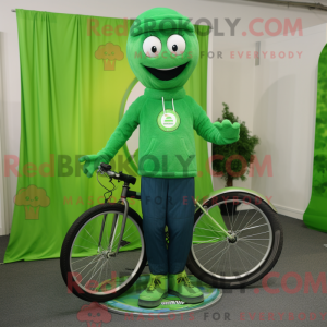 Personaggio mascotte verde...