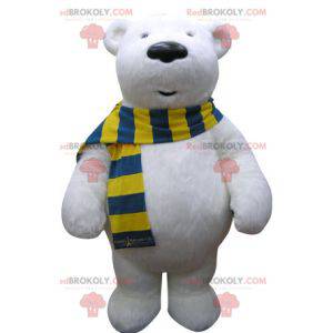 Mascotte d'ours blanc. Mascotte d'ours polaire - Redbrokoly.com