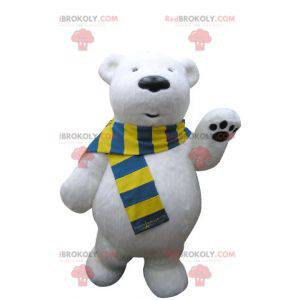 Mascotte d'ours blanc. Mascotte d'ours polaire - Redbrokoly.com