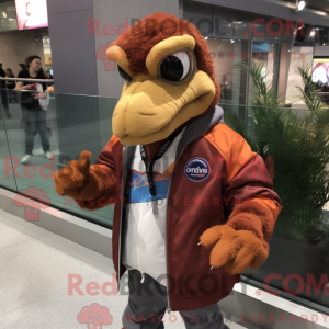 Rust Utahraptor maskot...