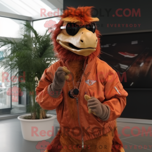 Rust Utahraptor maskot...
