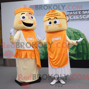 Oransje Caesar Salat maskot...