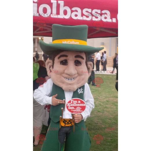 Sheriff cowboy mascot in traditional attire - Redbrokoly.com